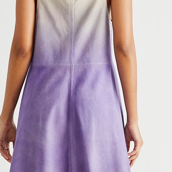 FP GOAT LEATHER SUEDE MOON BEAM MINI DRESS SZ S - Picture 9 of 16